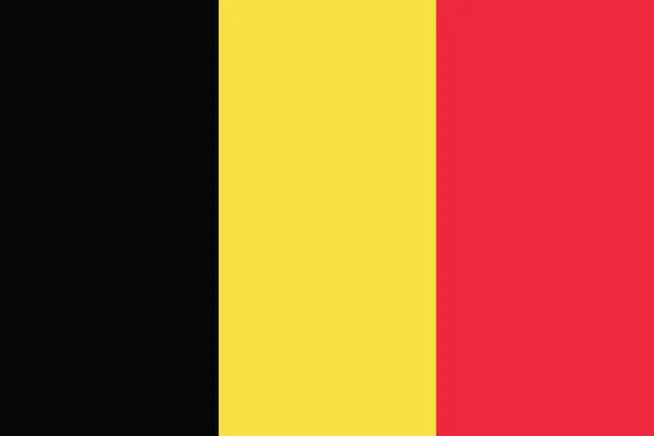 Belgien flagga. Vektorformat — Stock vektor