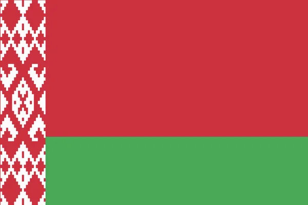 Beyaz Rusya bayrağı. Vektör biçimi — Stok Vektör