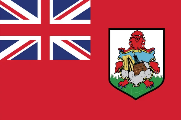 Bermuda-Flagge. Vektorformat — Stockvektor