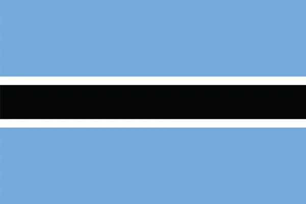 Vlag van Botswana. Vector-formaat — Stockvector