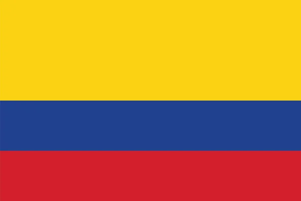 Colombia Flag. Vector Format — Stock Vector