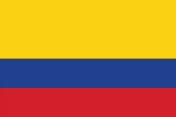 Drapeau de Colombie. Format vectoriel — Image vectorielle