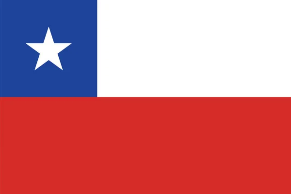 Chile Flag. Vector Format — Stock Vector