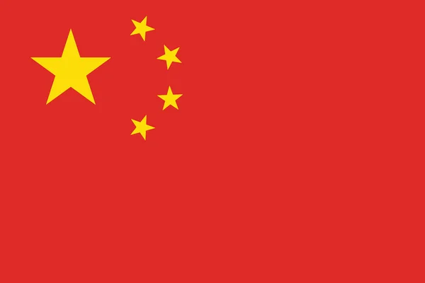 Bandeira da China. Formato vetorial — Vetor de Stock