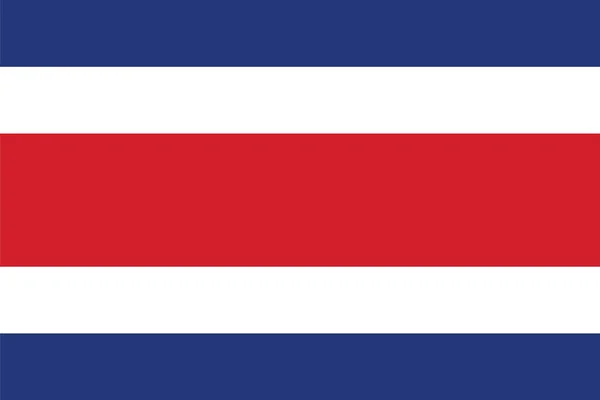 Bandeira da Costa Rica. Formato vetorial —  Vetores de Stock