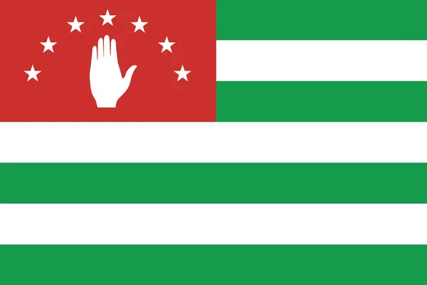 Flag of Abkhazia. Vector Format — Stock Vector