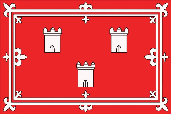 Flag of Aberdeen, Scotland, UK. Vector Format — Stock Vector