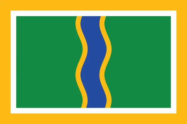 Bandeira de Andorra la Vella, Andorra. Formato vetorial —  Vetores de Stock