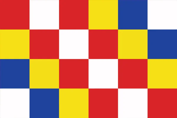 Drapeau de la Province d'Anvers, Belgique. Format vectoriel — Image vectorielle