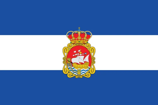 Aviles, 스페인의 국기입니다. 벡터 포맷 — 스톡 벡터