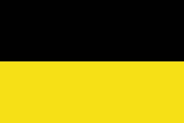 ドイツのバーデン = ヴュルテンベルク州の旗。ベクトル形式 — ストックベクタ