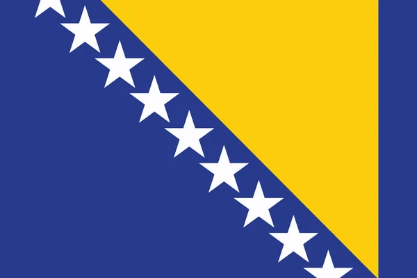 Bandera de Bosnia y Herzegovina. Formato vectorial — Archivo Imágenes Vectoriales