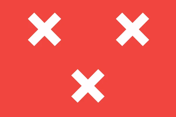 Флаг Бреды, Нидерланды. Вектор — стоковый вектор