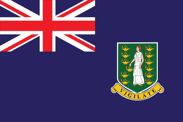 Drapeau des îles Vierges britanniques. Format vectoriel — Image vectorielle