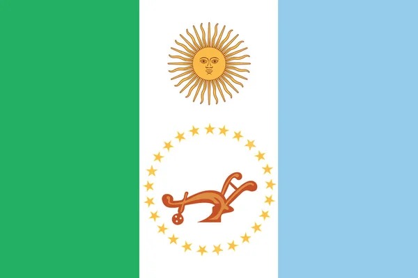 Bandera de la Provincia del Chaco, Argentina. Formato vectorial — Vector de stock