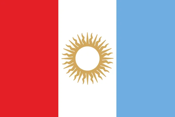 Bandera de Córdoba, Argentina. Formato vectorial — Vector de stock