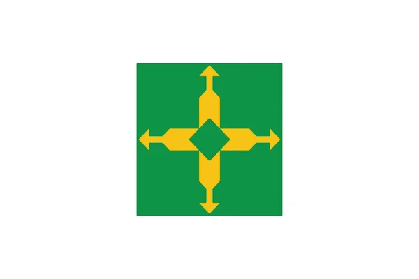 Vlag van Distrito Federal, Brazilië. Vector-formaat — Stockvector