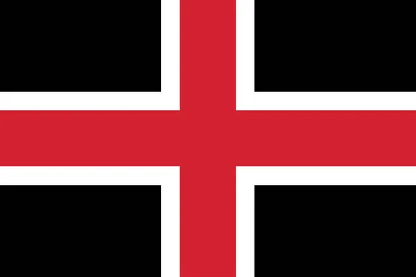 Flagge von durham, england, uk. Vektorformat — Stockvektor