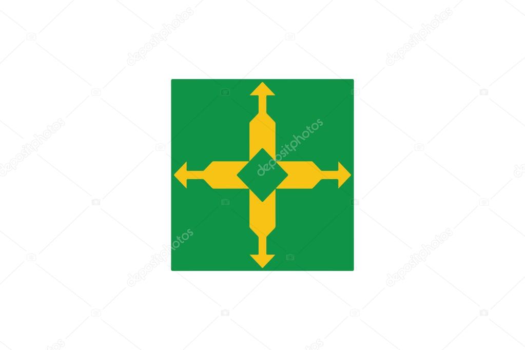 Flag of Distrito Federal, Brazil. Vector Format