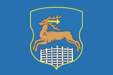 Grodno, Belarus bayrağı. Vektör biçimi