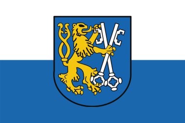 Legnica bayrağı kat, Polonya ile. Vektör biçimi