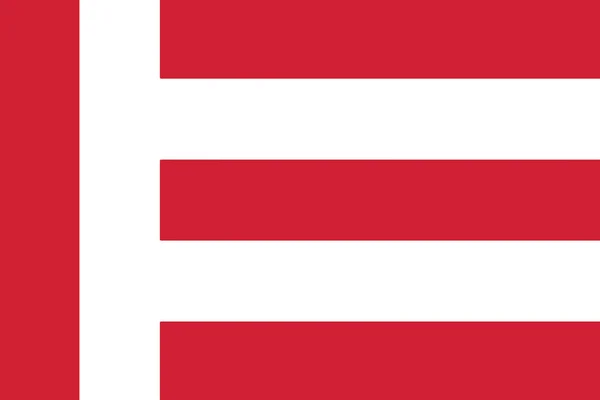 Flagge von Eindhoven, Niederlande. Vektorformat — Stockvektor