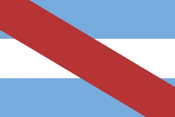 エントレ ・ リオス州、アルゼンチンの旗。ベクトル形式 — ストックベクタ