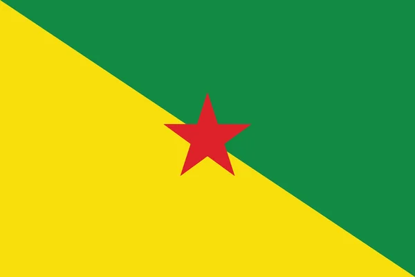 Bandeira da Guiana Francesa, França. Formato vetorial —  Vetores de Stock