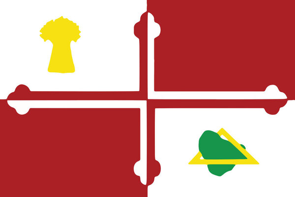 Flag of Howard County, Maryland, USA. Vector Format