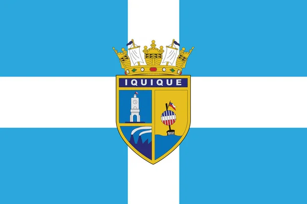 Σημαία του Iquique, Χιλή. Διανυσματική μορφή — Διανυσματικό Αρχείο