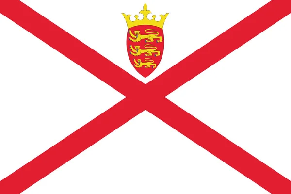 Bandeira de Jersey. Formato vetorial — Vetor de Stock