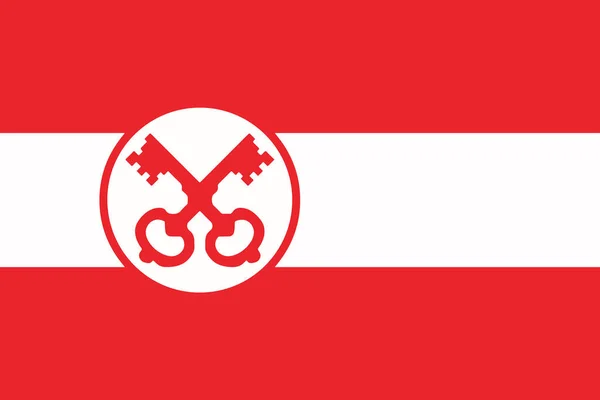 Vlajka Leiden, Nizozemsko. Vektorový formát — Stockový vektor