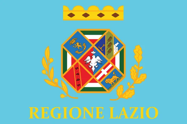 Vlag van Lazio, Italië. Vector-formaat — Stockvector