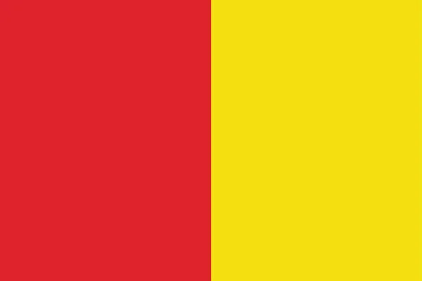 Vlag van Luik, België. Vector-formaat — Stockvector