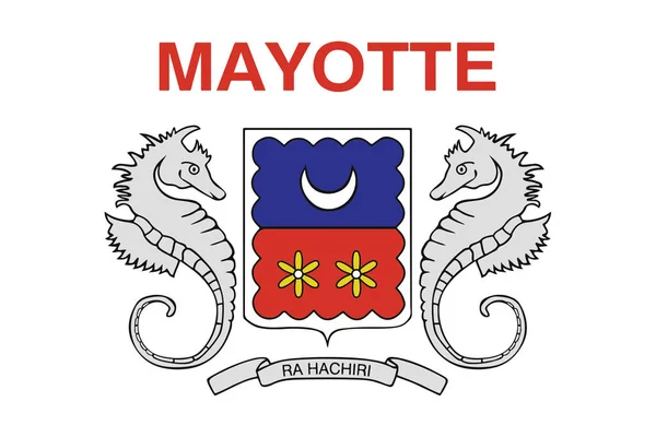 Bandera de Mayotte, Francia. Formato vectorial — Archivo Imágenes Vectoriales