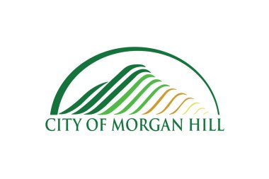 Morgan Hill, Kaliforniya, ABD bayrağı. Vektör biçimi