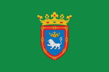 Pamplona, İspanya bayrağı. Vektör biçimi