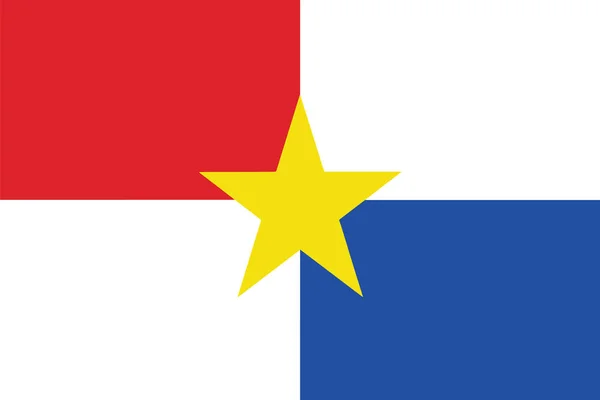 Bandiera di Monteria, Colombia. Formato vettoriale — Vettoriale Stock