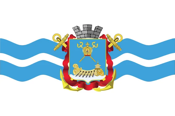 Bandera de Mykolaiv (Nikolaev), Ucrania. Formato vectorial — Archivo Imágenes Vectoriales