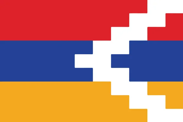 Bandeira de Nagorno Karabakh. Formato vetorial — Vetor de Stock