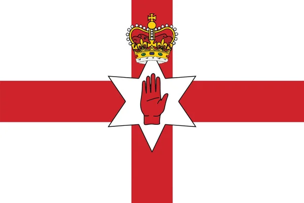 Kuzey İrlanda, İngiltere bayrağı. Vektör biçimi — Stok Vektör