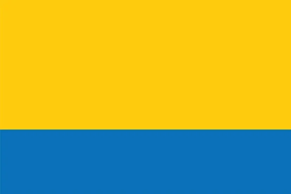 Opolei Vajdaság, Lengyelország zászlaja. Vektoros formátumban — Stock Vector