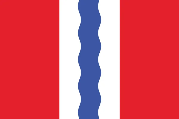옴스크 주, 러시아의 국기입니다. 벡터 포맷 — 스톡 벡터