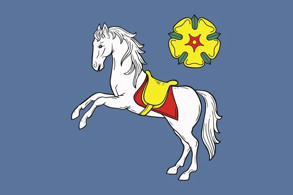 Прапор Острави, Чеська Республіка. Векторний формат — стоковий вектор