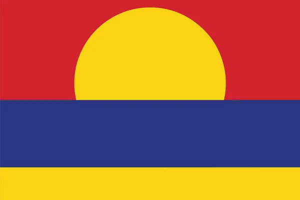 パルミラ環礁 (非公式) の旗。ベクトル形式 — ストックベクタ
