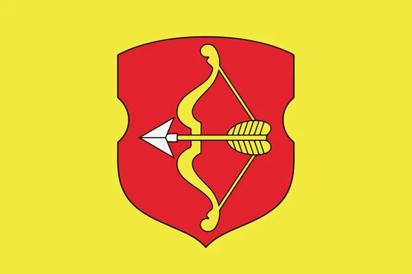 Bandera de Pinsk, Belarús. Formato vectorial — Archivo Imágenes Vectoriales