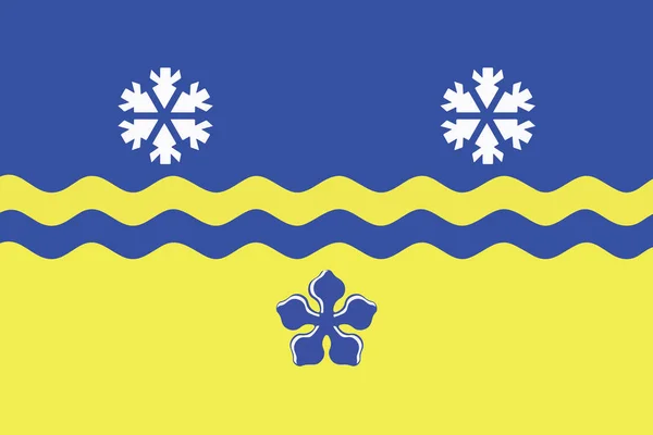 Vlag van Prins George, British Columbia, Canada. Vector-formaat — Stockvector