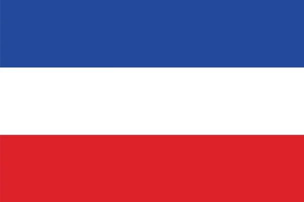 Vlajka země Šlesvicko Holštýnsko, Německo. Vektorový formát — Stockový vektor