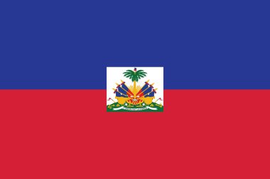 Haiti bayrak. Vektör biçimi