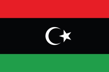 Libya Flag. Vector Format clipart